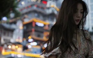 邓家佳优雅性感街拍写真图片_6