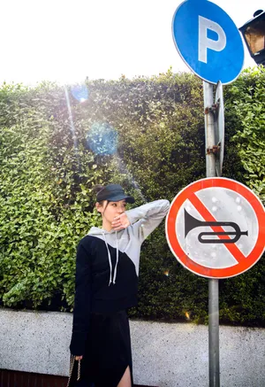 袁姗姗夏日清爽街拍图片_7