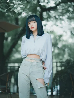 程潇露脐装清爽写真图片_3