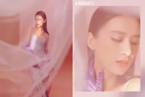 黄圣依蝴蝶裙性感优雅写真图片_5