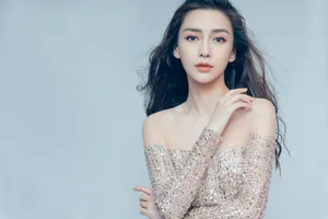 angelababy亮片裙性感写真图片_5
