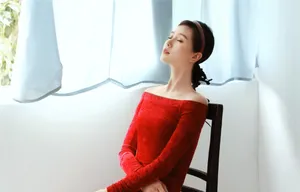 刘诗诗格纹外套时尚写真图片_3