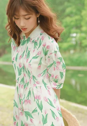李艺彤田园风优雅写真图片_6