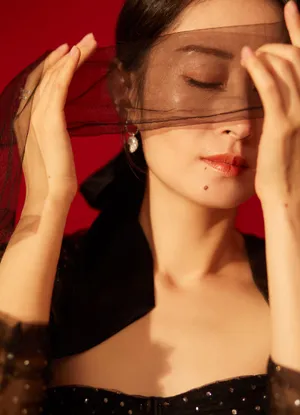 刘敏涛黑色小礼服气质写真图片_2