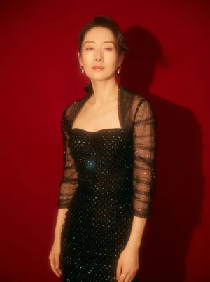 刘敏涛黑色小礼服气质写真图片_6