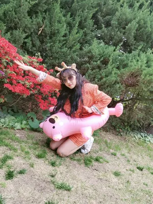 宋雨琦可爱甜美私服街拍图片_6