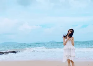 马泽涵沙滩性感甜美写真图片