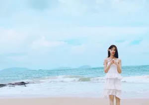 马泽涵沙滩性感甜美写真图片_4