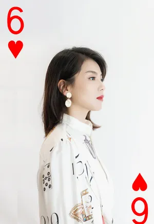 刘涛扑克牌衬衫性感图片写真_5
