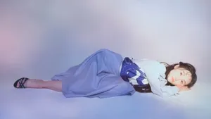 郑爽海藻刘海潜水造型写真图片
