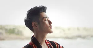 宣言型男风帅气侧颜照图片_2