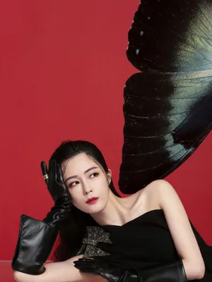汤晶媚性感黑色系质感写真图片_3