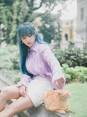 程潇香芋紫漫画造型写真图片_3