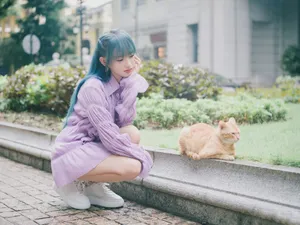 程潇香芋紫漫画造型写真图片_7