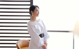 秦海璐白裙性感优雅写真图片_7