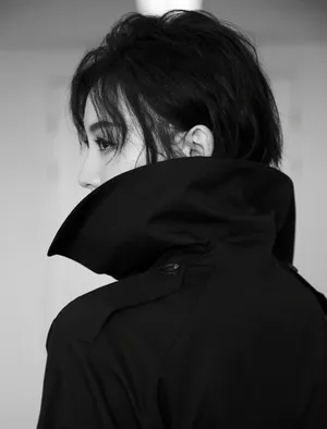 陈数短发红唇性感写真图片