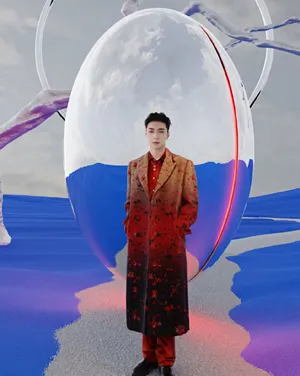 张艺兴芭莎封面艺术写真图片