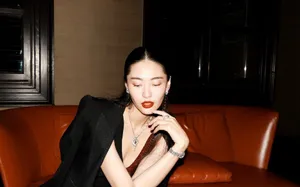 陈碧舸黑色礼服性感写真图片_5