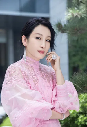 秦海璐粉色纱裙仙气性感图片_4
