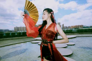 张天爱性感古风造型写真图片