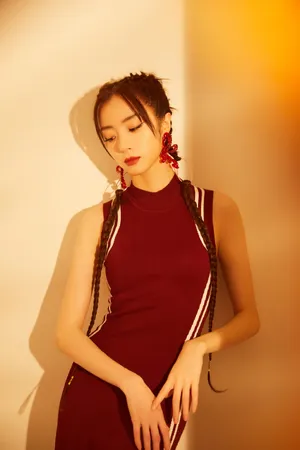 胡冰卿国风红装少女写真图片