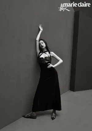 倪妮露背裙性感优雅写真图片_3
