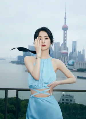 赵丽颖绑带裙性感写真图片