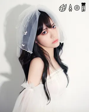 火箭少女101白纱暗黑风写真图片_6