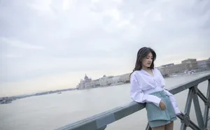 梁洁清新自然写真图片_3
