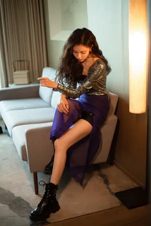 宋妍霏透视纱裙性感写真图片_7