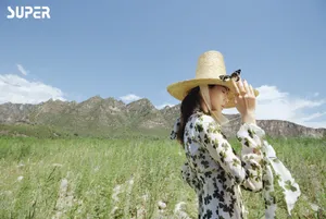 戚薇紫色短发魅力写真图片_13