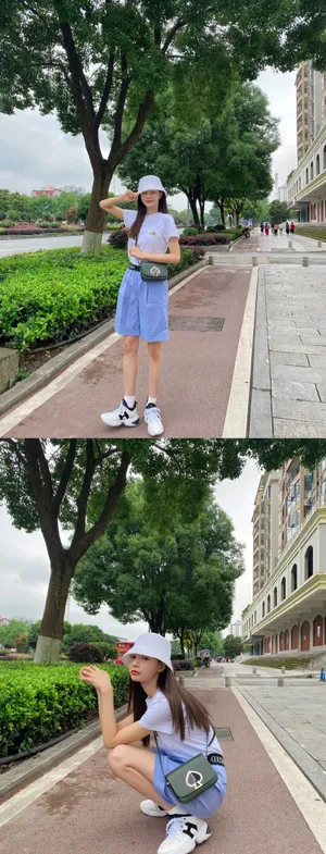 沈梦辰青春靓丽街拍图片_2