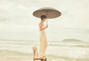 黄轩清凉夏日海边写真图片_4