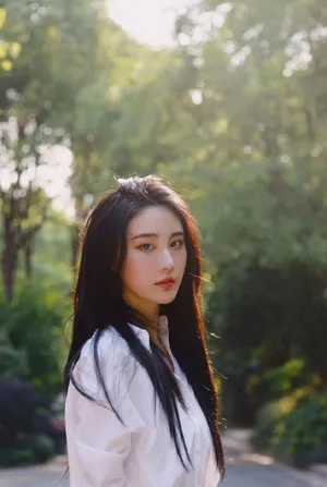 刘丁菡白衫清爽甜美写真图片_3