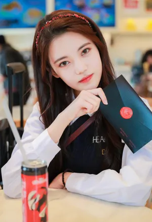 孙珍妮清新甜美街拍图片_5