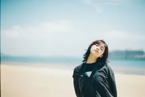 沈月小清新海边街拍照图片_6
