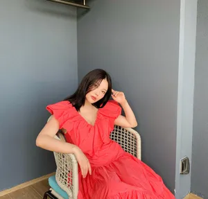 徐冬冬性感红裙写真图片_2