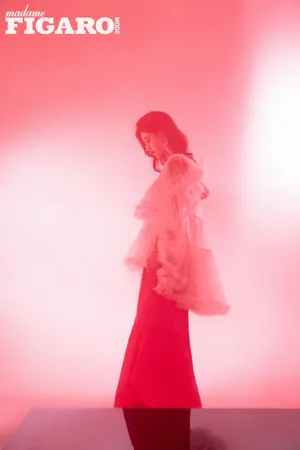 鞠婧祎粉裙性感甜美写真图片_6