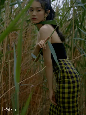 黄尧抹胸裙性感写真图片_1