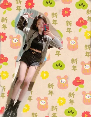吴宣仪牛仔短裤活力私服图片_11