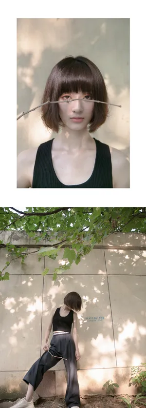 孙佳雨黑色背心性感写真_3