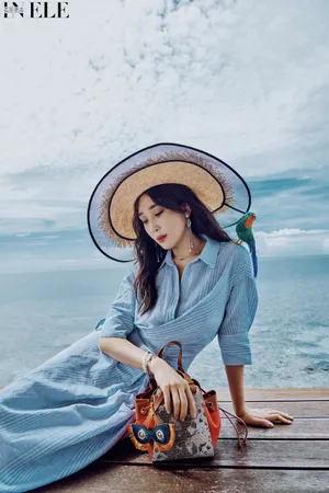 杜若溪海边优雅风情写真图片_5