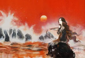 杨幂梦幻手绘杂志封面图片_3
