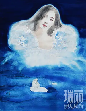 杨幂梦幻手绘杂志封面图片_4