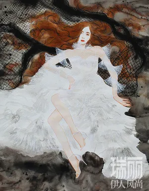 杨幂梦幻手绘杂志封面图片_6