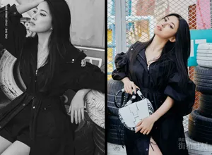 朱珠性感甜酷写真图片_8