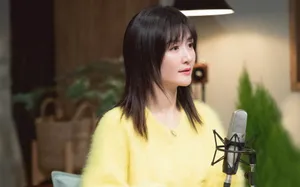 谢娜黄色海马毛衣温婉知性图片_5