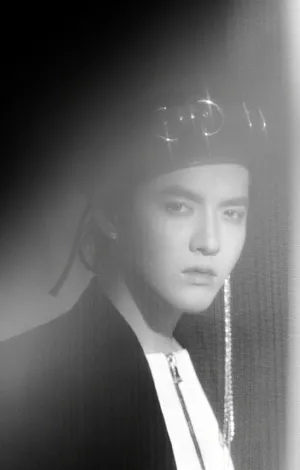 吴亦凡酷帅黑白写真图片_1
