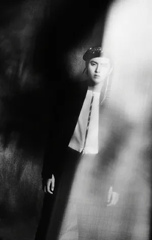 吴亦凡酷帅黑白写真图片_6
