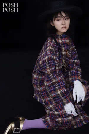 沈月酷美男友风写真图片